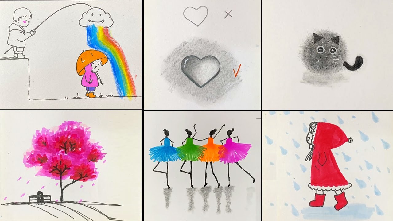 10 Cool Art ideas for Beginners || Painting tutorials || Easy Creative Art Hacks When You’re Bored