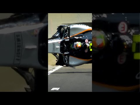When Checo Went Upside Down 🙃 #Shorts