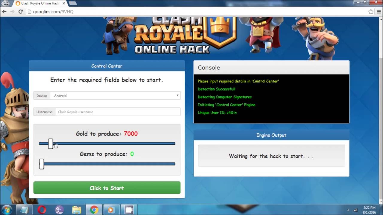 Clash Royale Hack Cheats Get Gold Gems Legit 100% Working | Clash ... - 