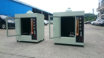 Vertical Flame Test by Flammability Chamber