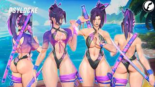 Psylocke – Twin Waves Mod Showcase 4K | Summer Ryona Highlights