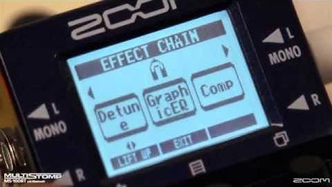 Zoom Multistomp Guitar Pedal with Bluetooth