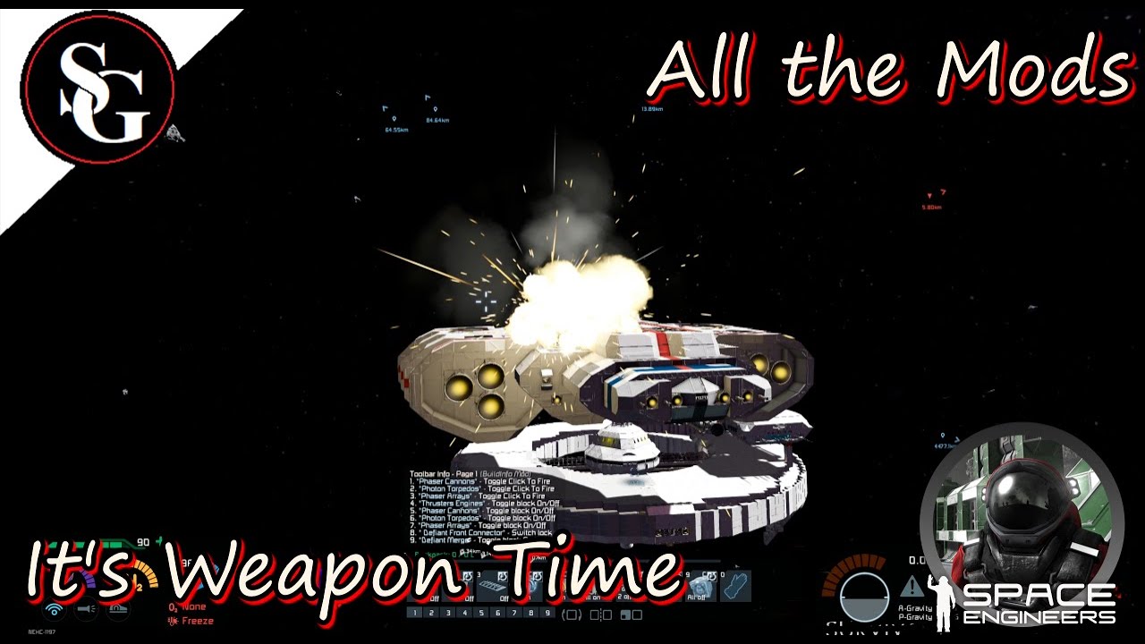 Space Engineers All The Mods Episode 20 Its Weapon Time - YouTube