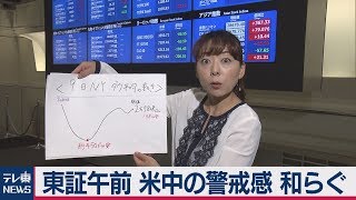 東証午前 米中の警戒感 和らぐ【兜通信】（2019年5月10日）