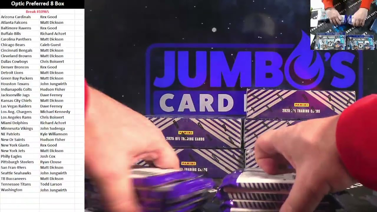 BREAK #10965   Optic Preferred 8 Box