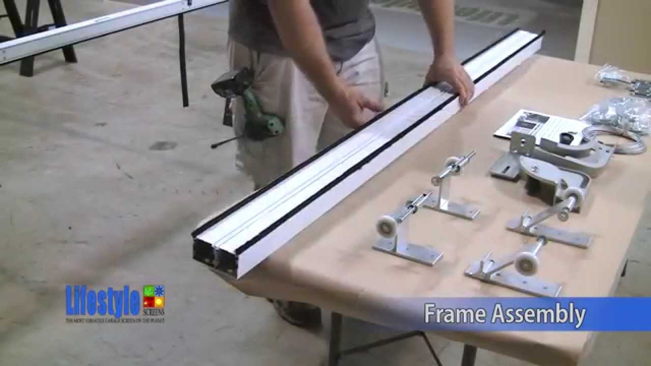 Lifestyle Screens Garage Door Screens Frame Assembly Youtube Lifestyle Screens Garage Door Screens Frame Assembly Youtube