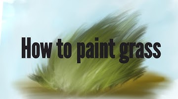 How to paint grass in autodesk sketchbook mobile