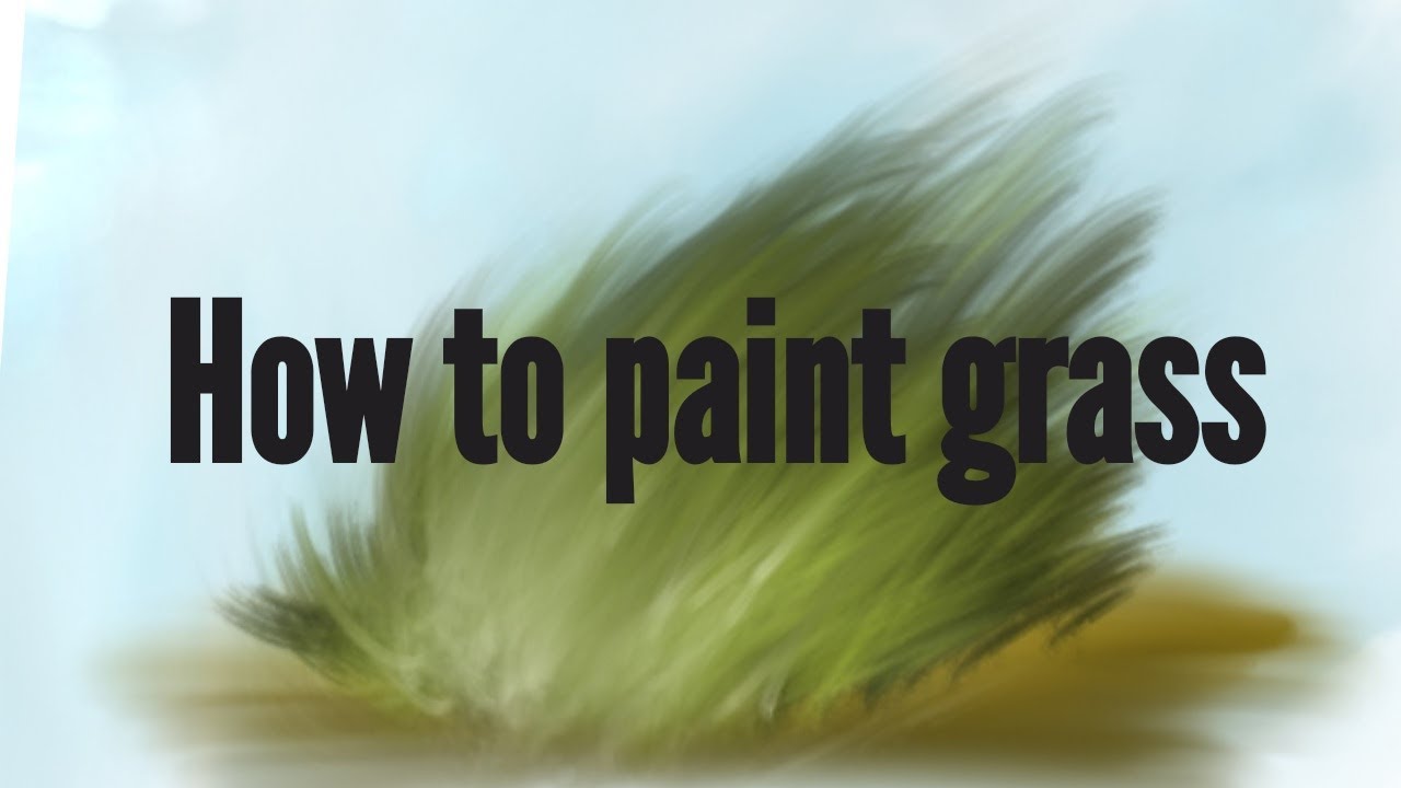 How to paint grass in autodesk sketchbook mobile YouTube