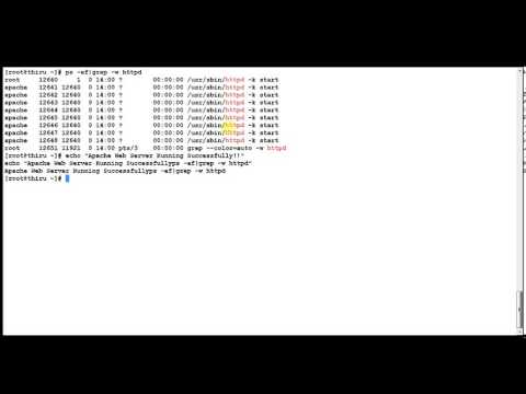 03  Starting Apache Web Server Fedora Machine