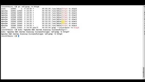 03  Starting Apache Web Server Fedora Machine