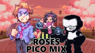 Roses pico Mix But Senpai Vs Tankman  Fnf Cover