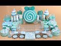 "One Color Series Season 7" Mixing "MINT"Makeup,More Stuff &MINT Slime Into slime!