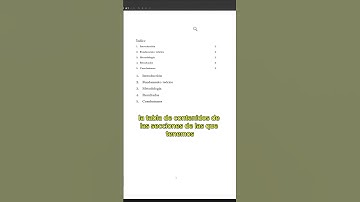 LaTeX - INDICE en Latex super SENCILLO - #ShorTeX #shorts #latex