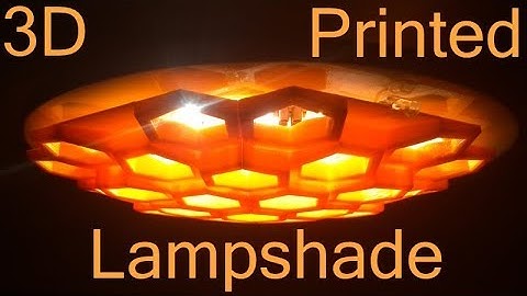 3D Printed custom lampshade :D