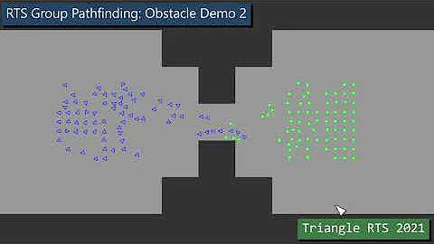 RTS Group Pathfinding: Obstacle Demo 2