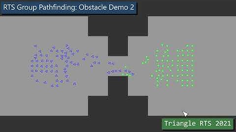 RTS Group Pathfinding: Obstacle Demo 2