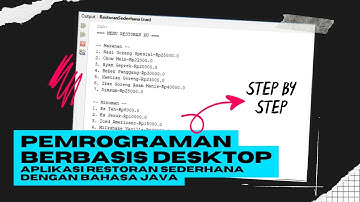 Tugas 1 Pemrograman Berbasis Desktop - Aplikasi Restoran Sederhana Menggunakan JAVA