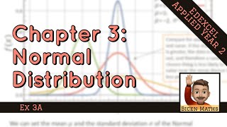 Normal Distribution 1 • Intro and Definitions • Stats2 Ex3A • 🎲 Normal Distribution Example 1 Chapter 3