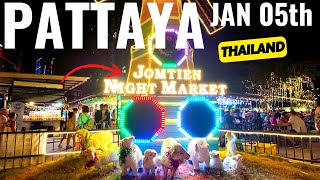 PATTAYA JOMTIEN NIGHT MARKET: The Best Place To Eat European Food | Thailand Vlog