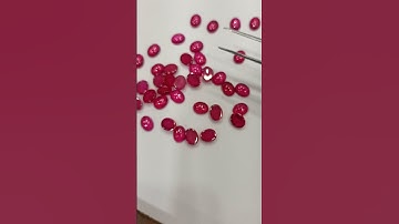 Ruby Oval Pota (imitation) | Available on IndiaMART