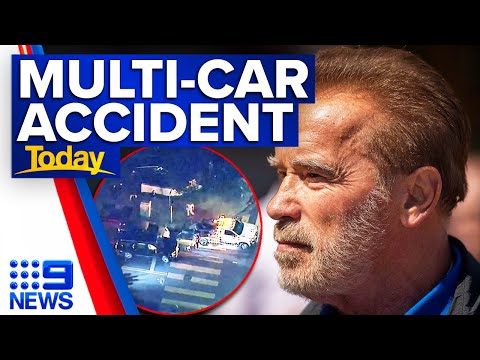 Actor Arnold Schwarzenegger involved in multi-vehicle accident | 9 News Australia