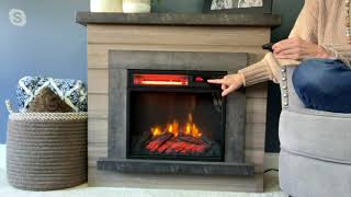 Duraflame 36" Shiplap Infrared Fireplace Heater & Remote on QVC