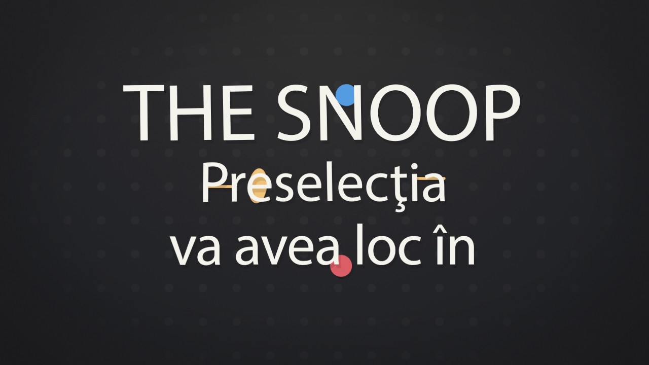 Spot realizat pentru trupa de teatru The Snoop video to gif