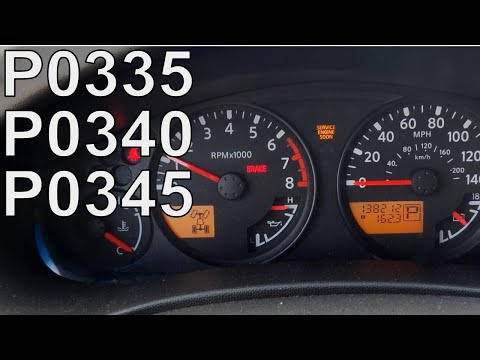 Замена датчиков положения коленвала и распредвала... Nissan Xterra Offroad 2006 года