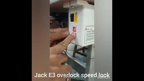 Jack E 3-4 overlock Speed Lock