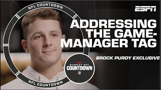 Brock Purdy admits he was AWESTRUCK \& laughs off GAME-MANAGER tag | NFL Countdown