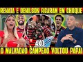 JOGO ABERTO FLAMENGO RENATA E DENILSON FICAM ABISMADOS "FOI UM AMASSO DO MENGÃO FLAMENGO 4X0 BOLIVAR