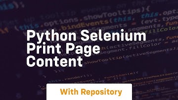python selenium print page content