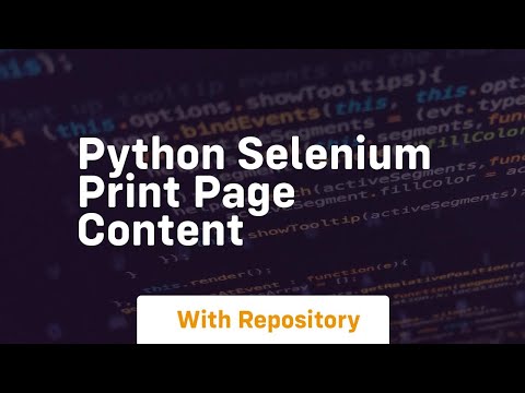 python selenium print