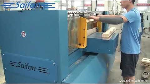 Double Head Wooden Pallet Notching Machine