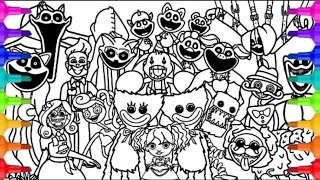 Poppy playtime chapter 4 New coloring page How to color all bosses and monsters