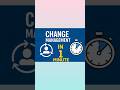 Change Management within 1 minute #changemanagement #changemanagement