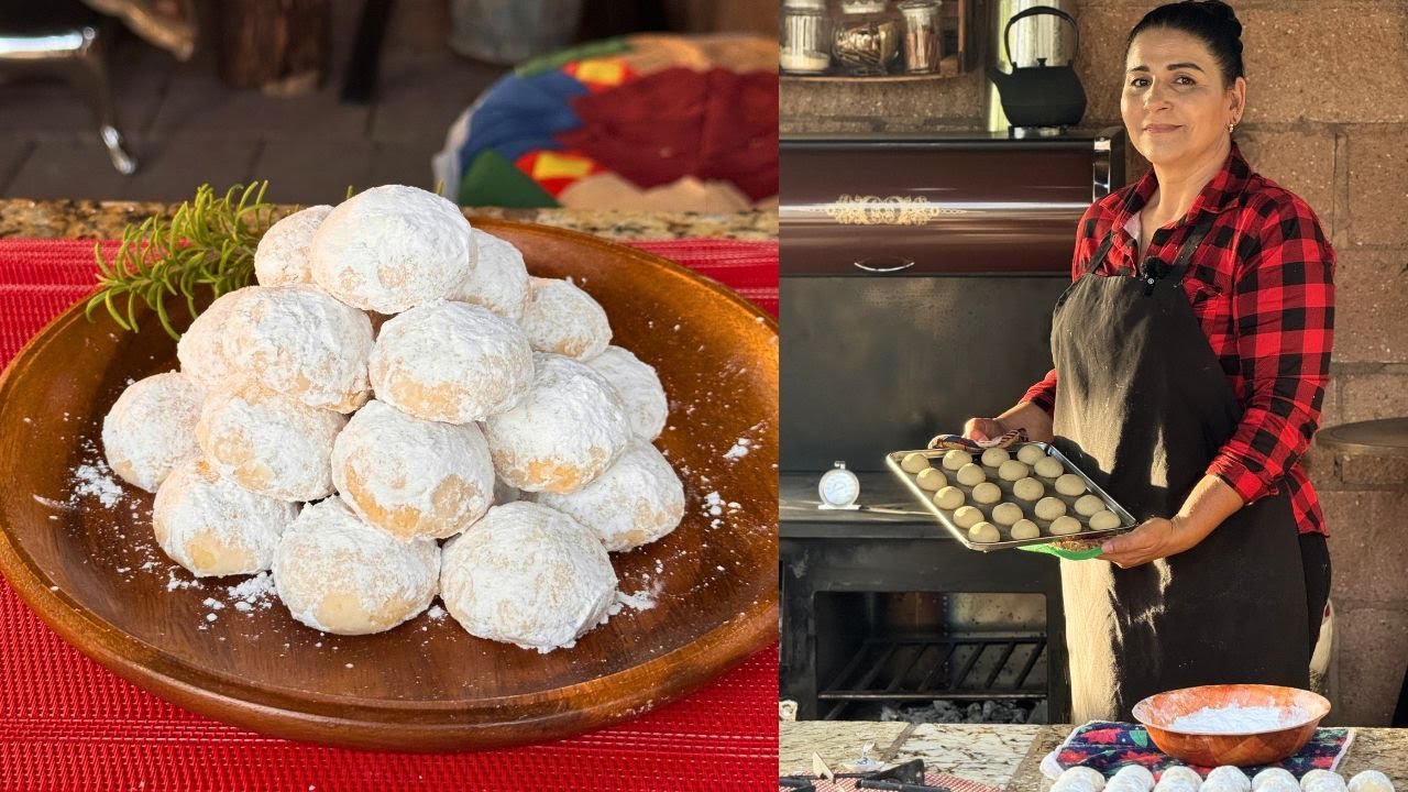Galletas Bolas de Nieve Navideñas - Clásico Dulce de Nochebuena - La Herencia de las Viudas