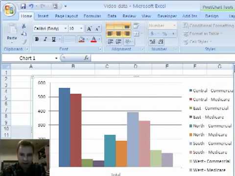 Excel Video 27 Introduction to Pivot Charts