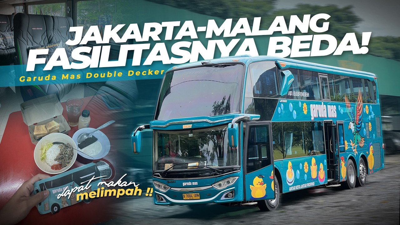 BUKA RUTE MALANG, LANGSUNG JORR-JORRAN SERVICENYA !! 😍 Trip Garuda Mas Double Decker Jakarta-Malang