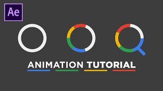 Google Search Icon Animation in After Effects Tutorial