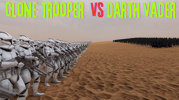 1.000 DARTH VADER VS  60.000 CLONE TROOPER - Ultimate Epic Battle Simulator 2-UEBS 2