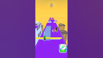 Roof Rails: The Craziest Ride with an Epic Twist! Lvl.11 👀😶‍🌫️ #shorts #gaming #youtubeshorts