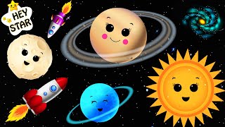 Dancing Planets  Colorful Rockets and Planet Dancing  Space Adventure for kids