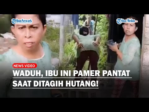 Galak Banget! Ibu Ini Pamer Pantat Saat Ditagih Hutang, Marahi Debt Collector