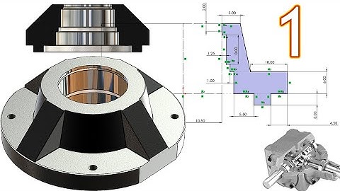 1-Project 39| Bevel Gearbox | SolidWorks Tutorial : side lock cover -