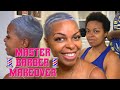 Master Barber Makeover How I Dyed Keshia’s Hair Titanium / Platinum From Black