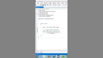 038 - OBJECT Keyword In C#