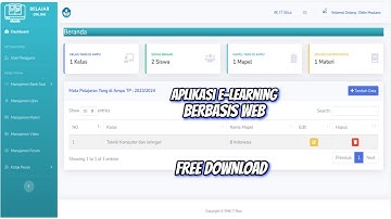 Aplikasi E-Learning Sekolah Lengkap Berbasis Website Php - Source Code 2024 Terbaru