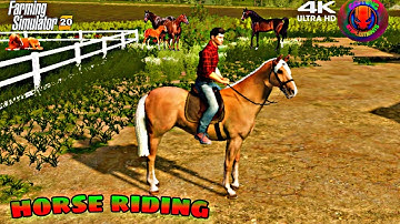 farming simulator 20 horse riding-gameplay walkthrough/Android/iOS FS 20 Horse Racing car in road