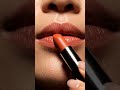 Perfect Glossy Tangerine Color Lips  #satisfying #beautyshorts #makeup #lips #lipstick #foryou